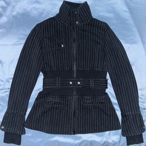 Lululemon Versatile Activewear Pinstripe Sweater 
-Size 8